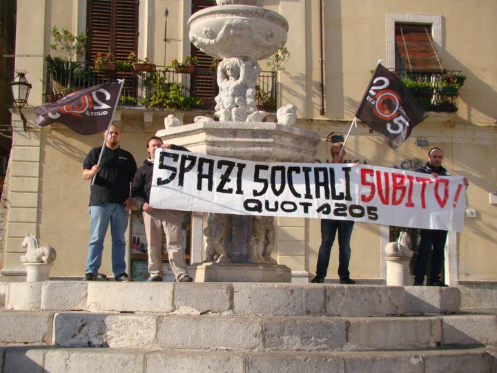 TAORMINA – Associazione Quota205: “Spazi sociali subito!”