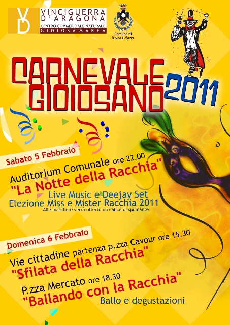 GIOIOSA MAREA – Inizio col botto per il Carnevale Gioiosano 2011