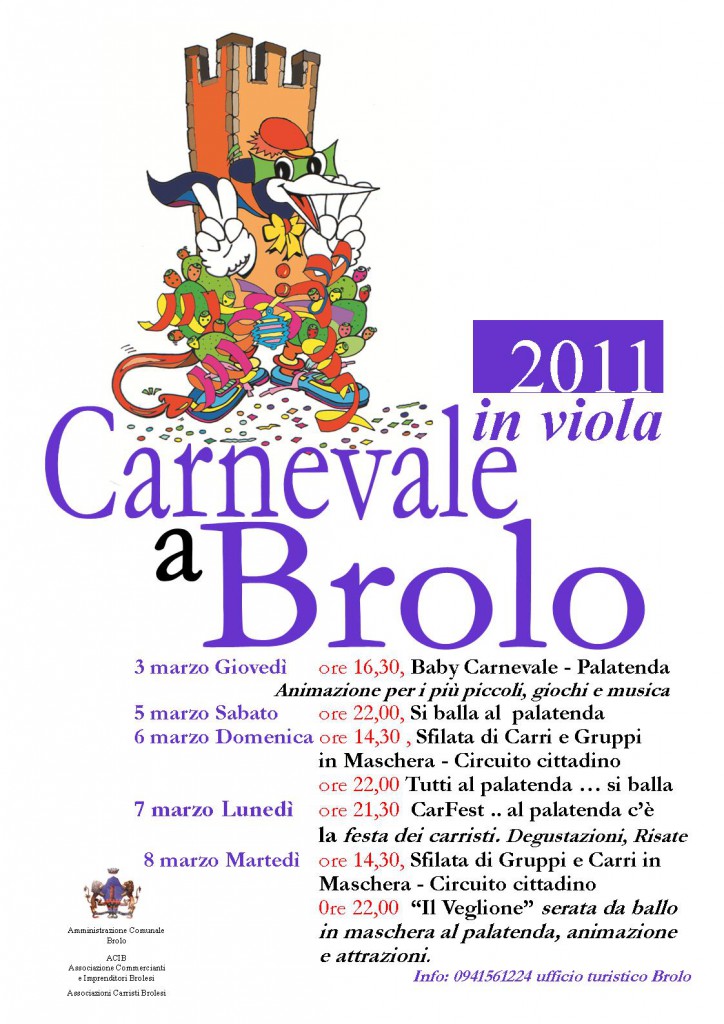 CARNEVALE BROLESE – Ecco il Programma