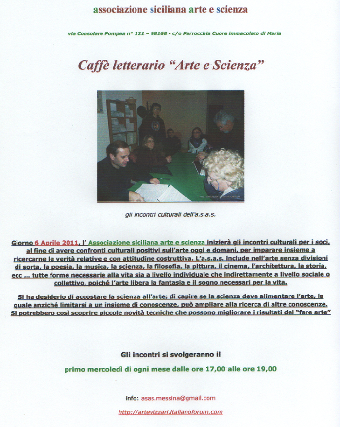 ASAS MESSINA – Incontro al Caffè letterario
