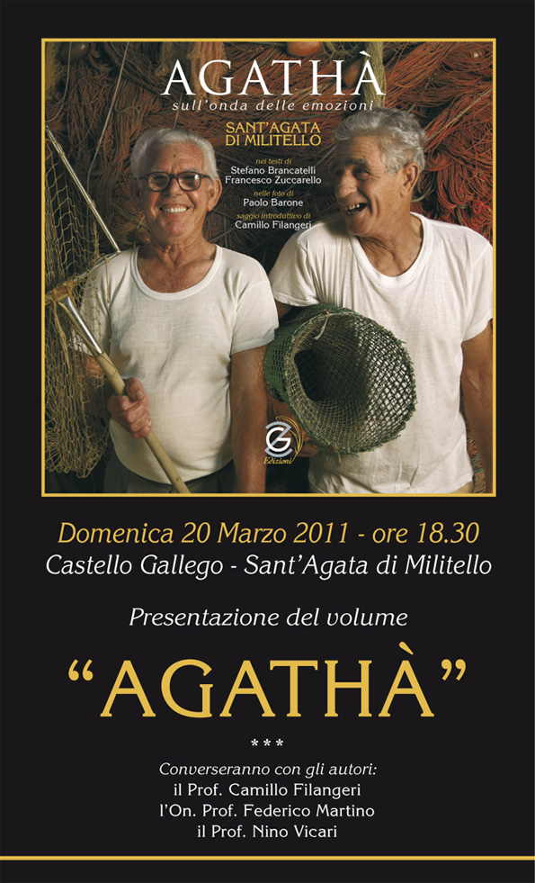 SANT’AGATA MILITELLO – Al castello Gallego presentazione del libro AGATHA’: sull’onda delle emozioni