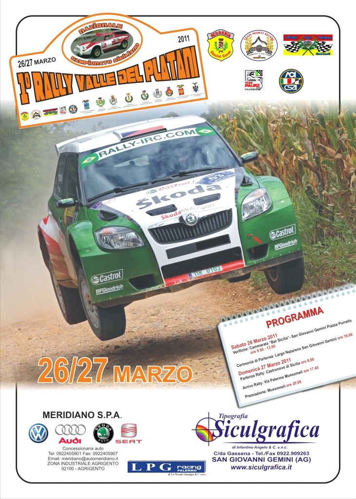 RALLY – La competizione, in calendario per sabato 26 e domenica 27 marzo, destinata ad aprire il campionato siciliano Csai