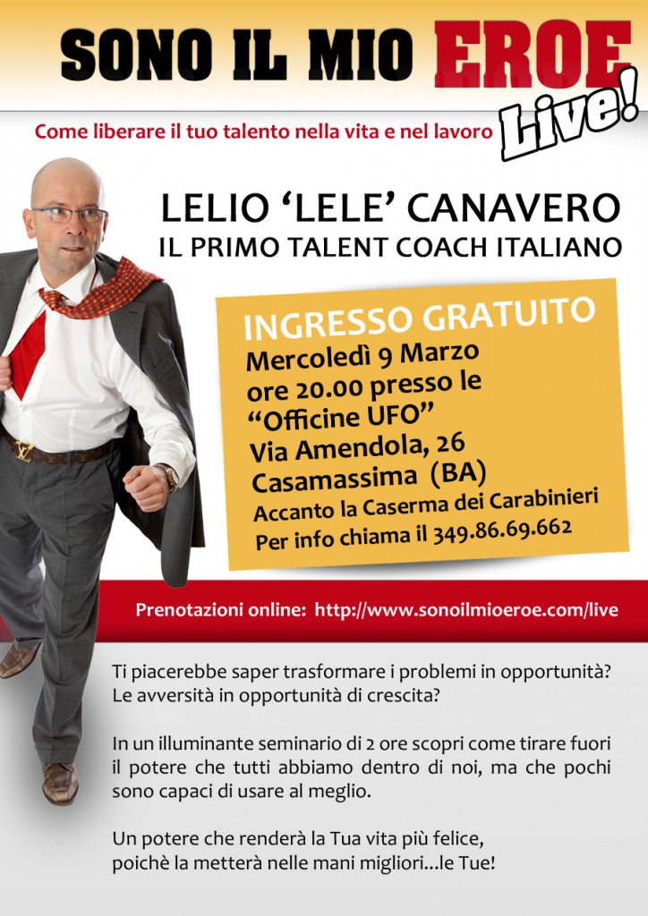 CASAMASSIMA – ‘Sono il mio eroe – live’