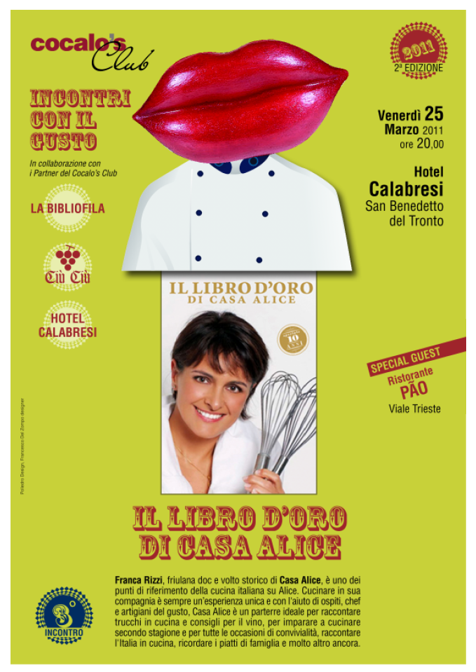 “INCONTRI CON IL GUSTO” e Franca Rizzi: il libro d’oro di Casa Alice