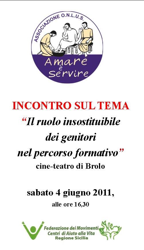 BROLO – “Il ruolo insostituibile dei genitori  nel percorso formativo”