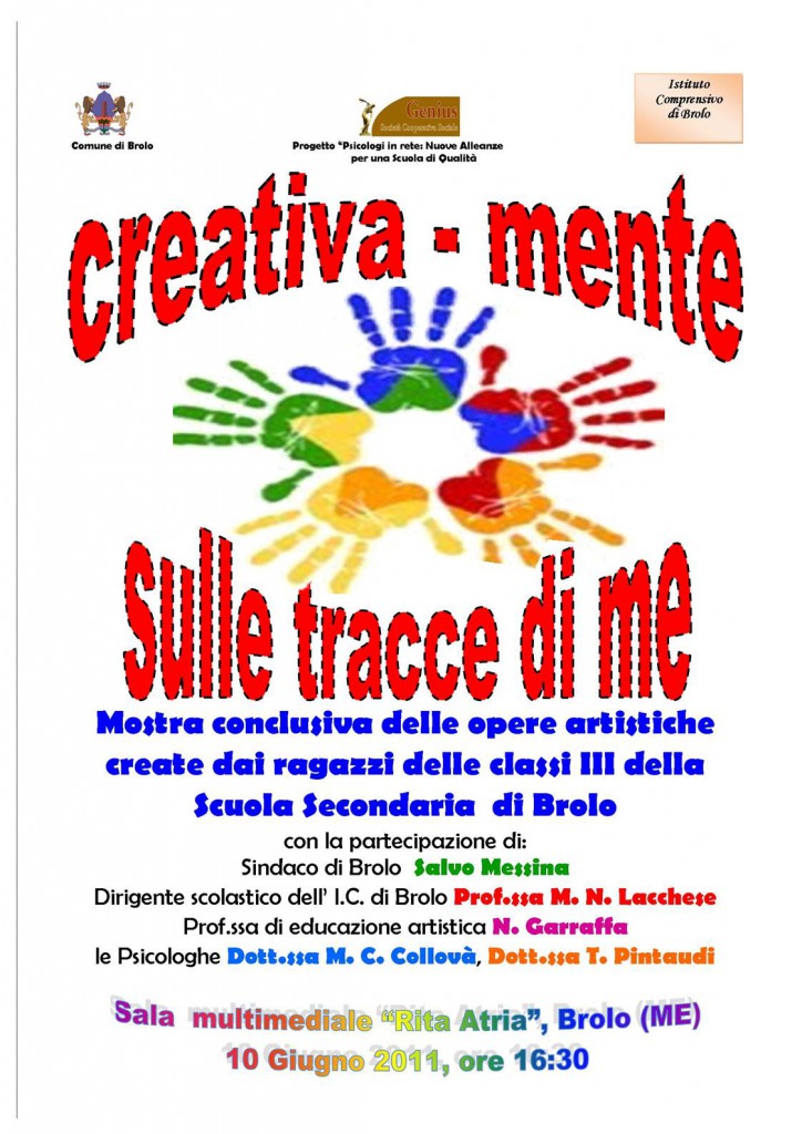 CREATIVA-MENTE – i lavori dei ragazzi delle “medie” di Brolo