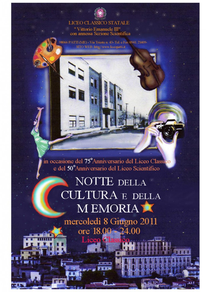 PATTI – 75° Anniversario Istituzione Liceo Classico “Vittorio Emanuele III”