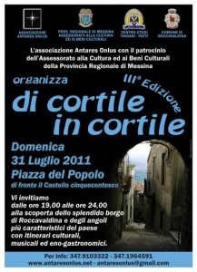 ROCCAVALDINA – Terza edizione della manifestazione “di Cortile in Cortile”