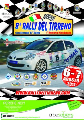 SAPONARA – Iscrizioni aperte fino al 1 agosto all’8° Rally del Tirreno