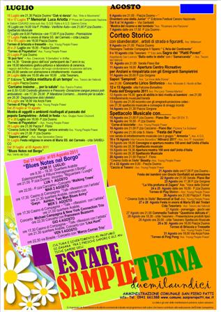 SAN PIERO PATTI – Ecco l’estate