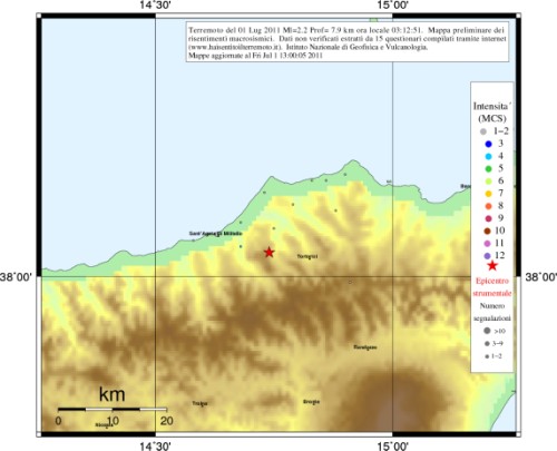 TERREMOTO – Tremano i Nebrodi, ma anche la costa tirrenica e le Eolie