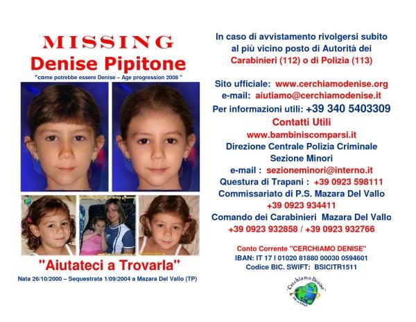 MISSING – Denise: madre, trascorsi sette anni sempre piu’ amareggiata