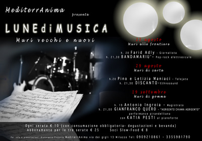 “LUNEdiMUSICA” – Muri vecchi e nuovi – a Milazzo