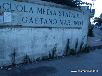 MESSINA – L’area della Scuola Media Gaetano Martino … uno scempio