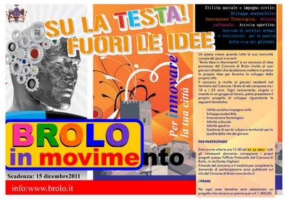 BROLO – IDEE IN MOVIMENTO: Un concorso di progettazione innovativa dedicato ai giovani.
