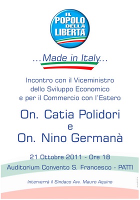 PATTI – “Made in Italy” Polidori & Germanà a Patti