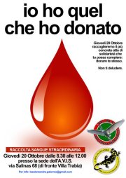 PALERMO – Domani ” Vieni a donare il sangue con noi”.