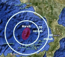 BUON NATALE MARSILI – Si risveglia il  vulcano sottomarino e con esso la paura di uno Tsunami al sud-Italia.