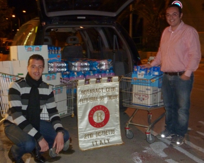 ROTARY CLUB “Terra del Tindari” – 900 Kg di alimentari per gli alluvionati.
