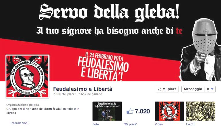 CAMPAGNE ELETTORALI – Feudalesimo e Libertà … tutta da vedere