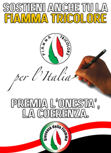 POLITICA – Un firma per la “Fiamma”