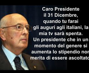“IL COMPITINO” DI GIORGIO NAPOLITANO – Piace a tutti tranne a Maroni, Di Pietro e Pannella