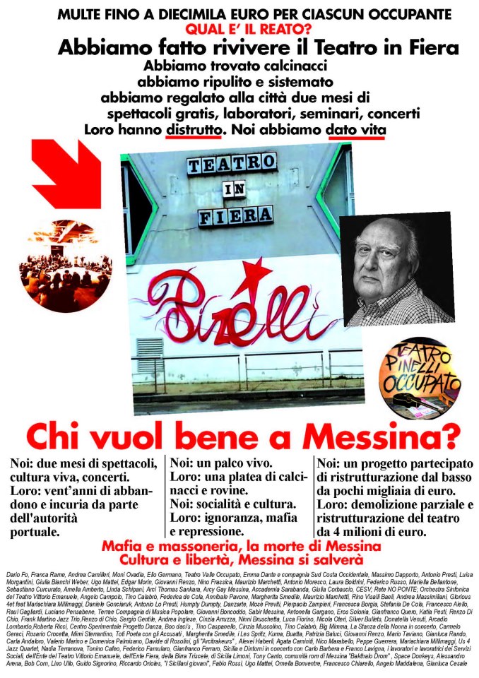 “PINELLI” A MESSINA – “25.000 lettere al Prefetto”