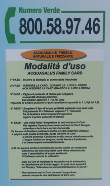 ACQUA CHIARA A BROLO – 5 centesimi a litro.
