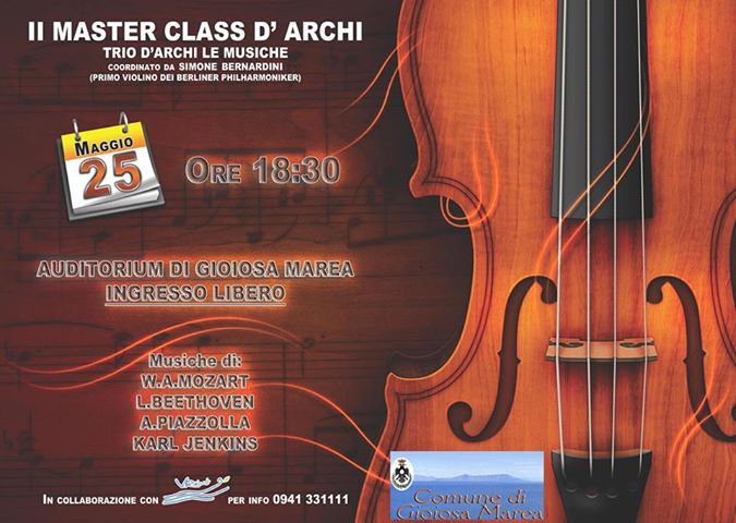 GIOIOSA & MUSICA – OGGI II^ MASTER CLASS D’ARCHI