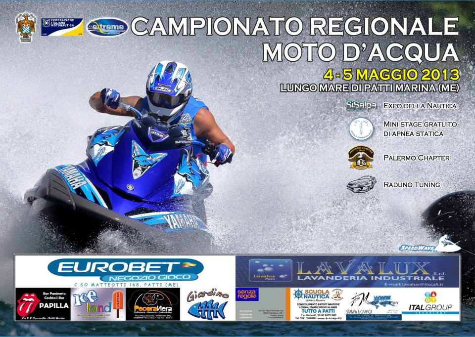 NEL WEEK END A PATTI – CAMPIONATO REGIONALE MOTO D’ ACQUA