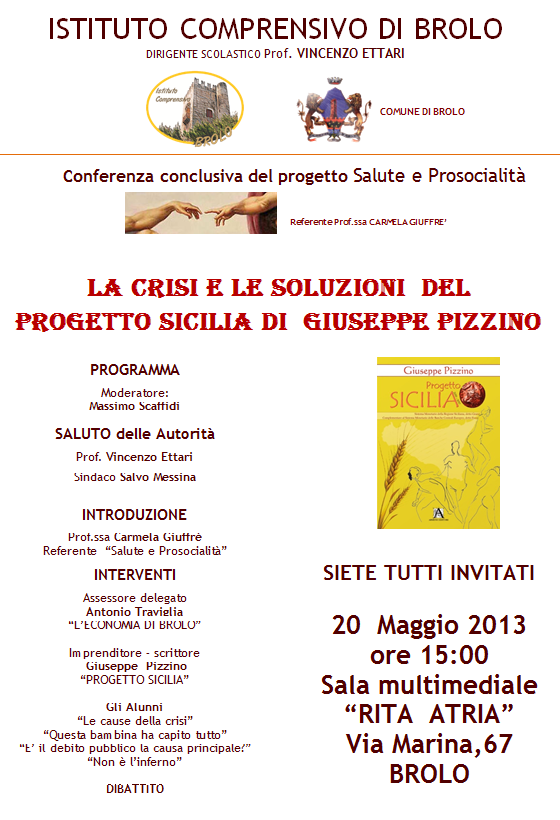 “Progetto Sicilia” – Pippo Pizzino incontra gli studenti brolesi