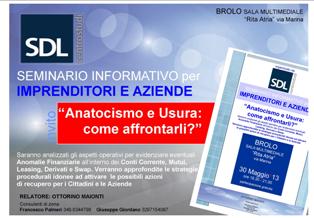 BROLO – “Anatocismo e Usura: come affrontarli?”
