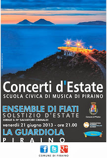 Solstizio d’estate – Il concerto questa sera alla Guardiola di Piraino.
