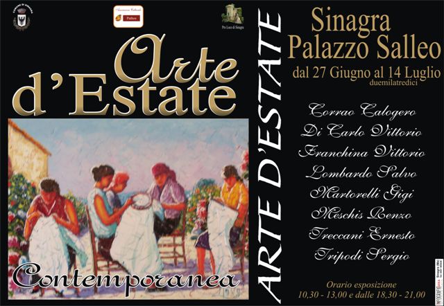 SINAGRA – Domani si inaugura  “Arte d’Estate”