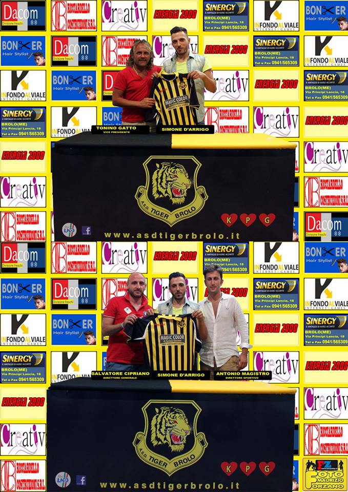 CALCIO – Finalmente è ufficiale Simone D’arrigo è della Tiger