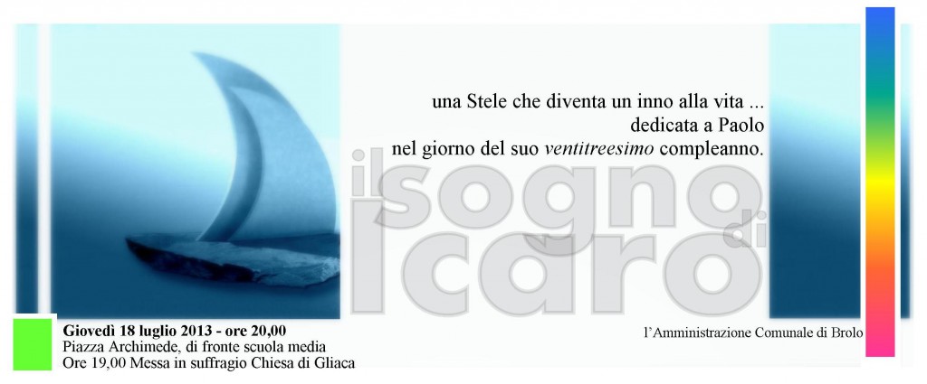 Brolo – Una stele per Paolo