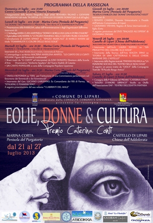 LIPARI – Al via la rassegna “eolie, donne e cultura”