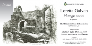 ARTE A FICARRA – Loretta Galvan “Paesaggi incisi”
