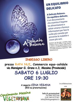 Censimento Messina Vegetariana – “A Delicate Balance”