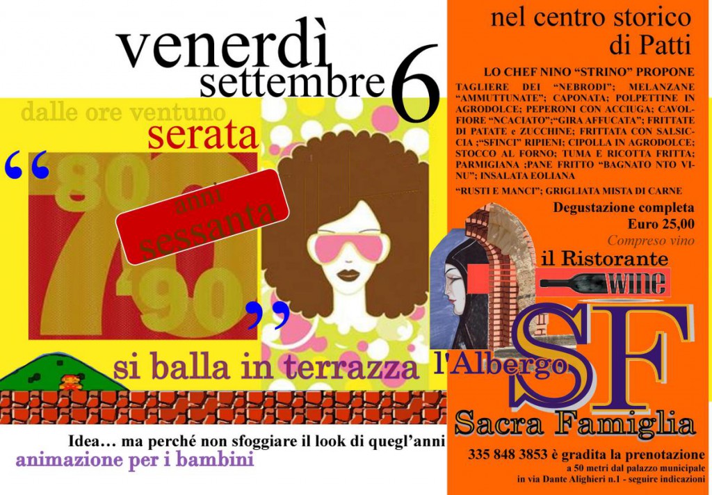 I MITI DELLA MUSICA E DELLA BUONA CUCINA – Oggi alla “Sacra Famiglia” tra amici e caponate.