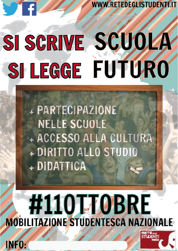 SCUOLA – Domani manifestazioni in tutta la Sicilia organizzate dalla rete degli studenti medi Sicilia