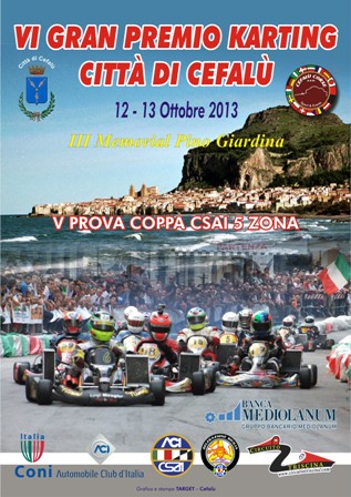 KARTING – Il 12 e 13 ottobre il Gran Premio Città di Cefalù