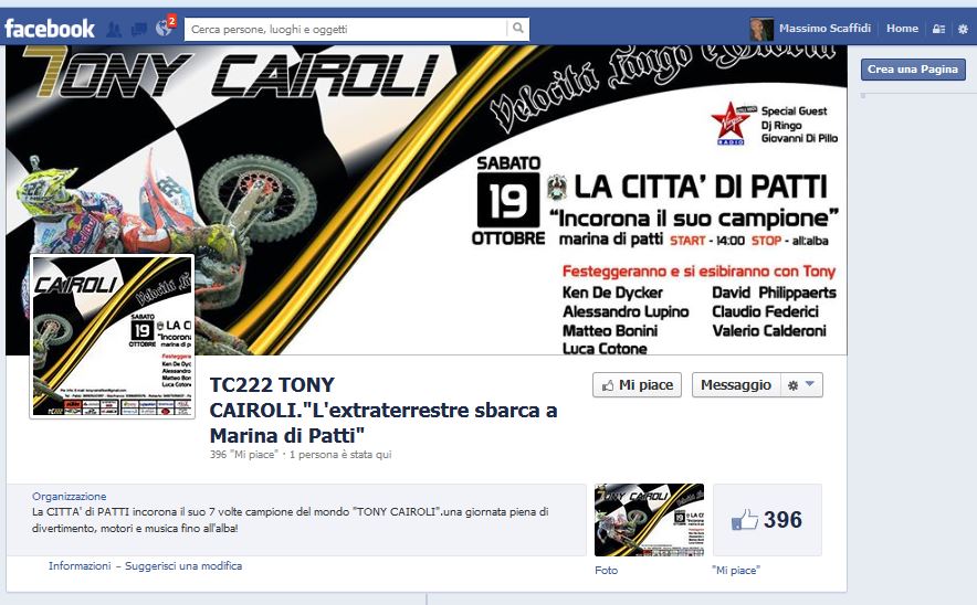 TONY CAIROLI – L’extraterrestre sbarca a Patti , ed è l’evento dell’anno