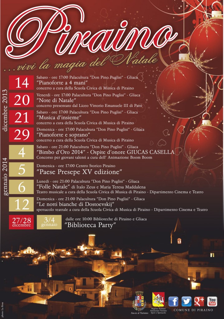 PIRAINO – Un Natale zeppo di aspettative.