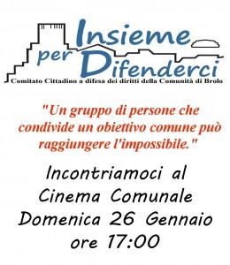 BROLO & ELEZIONI – Domani il confronto promosso dal nuovo Comitato