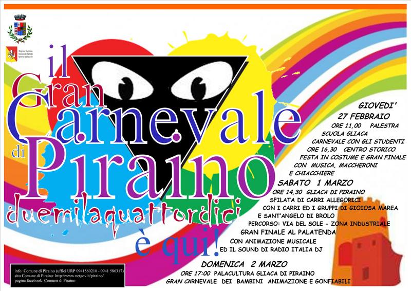 ARIA DI FESTA – Da giovedì ritorna il Gran Carnevale Pirainese. Il programma.