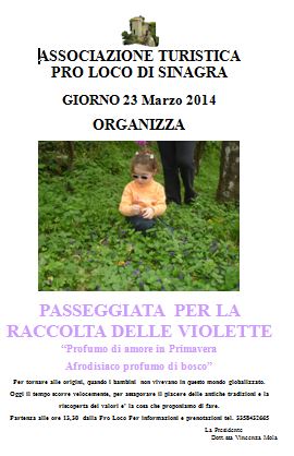 Sinagra – La Raccolta delle Violette