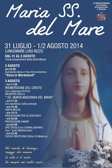 La “Madonna del Mare” – Oggi e domani si festeggia a Brolo