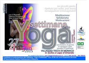 YOGA E SOLIDARIETÀ 2015 – A Testa di Monaco tutto è pronto per la 7^ edizione dell’inizitiva