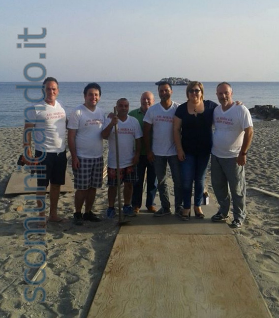 BROLO SOLIDALE – “Ogni goccia di sangue è vita” .. già installate le pedane in spiaggia per le persone con disabilità